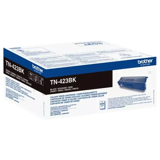 Toner de marque Brother TN-423BK noir – Original laser – 6500 pages