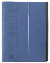 Trieur à élastique 12 compartiments – Bleu foncé ELBA