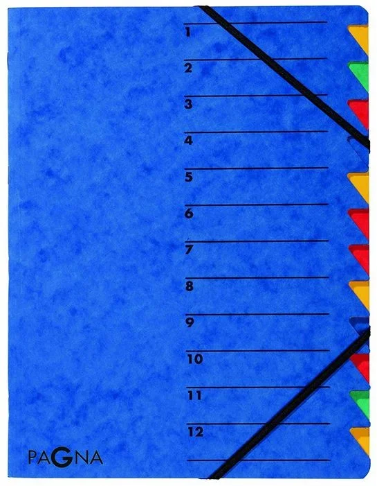 Trieur à élastiques 12 compartiments – Bleu PAGNA