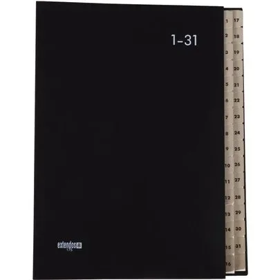 Trieur balacron numérique 31 compartiments coloris noir