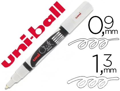 Uniball Chalk Marker – Marqueur Craie – Pointe Fine – Blanc