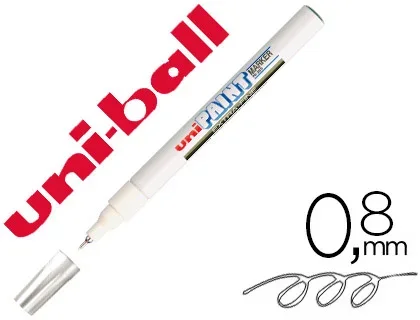 Uniball Paint Marker – Marqueur Indélébile – Pointe Fine – Blanc