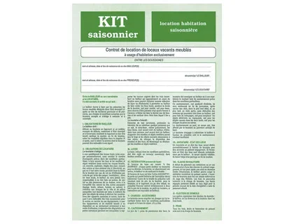 WEBER – Kit contrat location meublée saisonnier