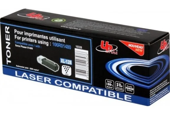 Xerox Phaser 6140C Noir, Toner Uprint X.6140B compatible Uprint 106R01480 (48 GR / 2600)
